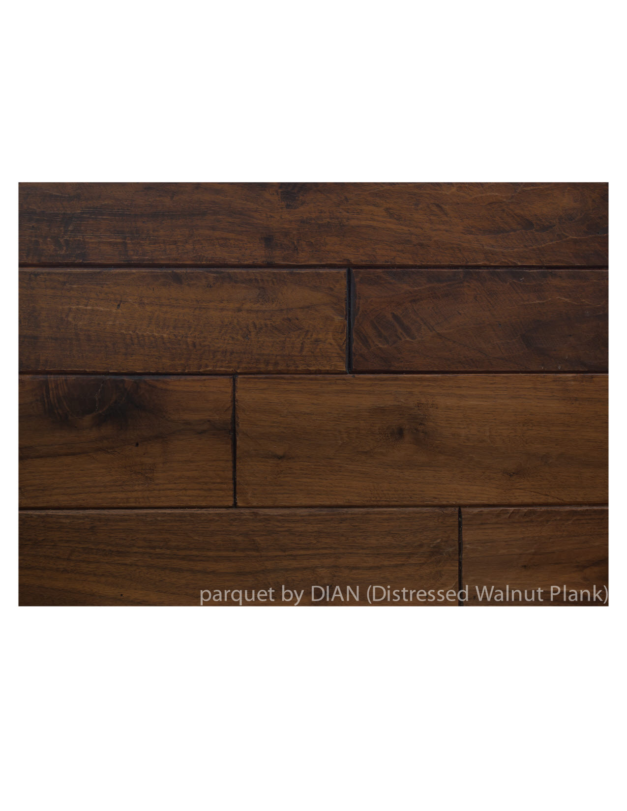 Distressed Walnut Plank